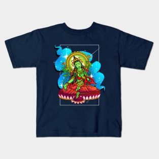 Om Tare - The Divine Feminine - Maa Tara Kids T-Shirt